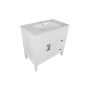 Makala Bathroom Vanity - 36.25" x 21.25" x 35.75" - Matte White Finish