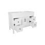 Makala Bathroom Vanity – 48.25" x 21.25" x 35.75" – Matte White Finish