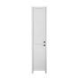 Makala Storage Linen Cabinet – 15.75" x 13" x 74.75" – Matte White Finish