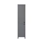 Makala Storage Linen Cabinet - 15.75" x 74.75" x 13" - Matte Grey Finish