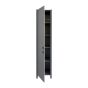 Makala Storage Linen Cabinet - 15.75" x 74.75" x 13" - Matte Grey Finish