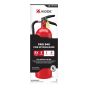 Extincteur Pro 340, rechargeable, 3-A:40-B:C, 5 lb