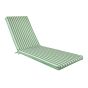 Coussin de chaise longue réversible, motif rayé, 22" x 73"