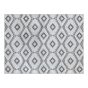 Tapis extérieur Till, tissé plat, 78,7" x 94,5", ivoire/gris