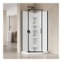 Calliope Shower Kit – 3-Piece Neo-Angle – 36" x 36" – Matte Black