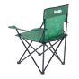 Chaise de camping, 31 1/2" x 19 3/4" x 31 1/8", vert/noir