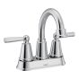 Robinet de lavabo Caldwell, 2 poignées, entraxe 4", chrome poli
