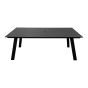 Table à dîner extérieure Hollo, 86,6" x 39,4", noir
