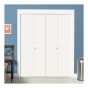 Porte pliante intérieure rigide, 28" x 80", blanc