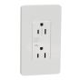 Screwless Wall Plate - Simple - White