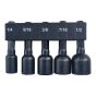 Nut Driver Bit Set -  1/4" to 1/2" - 5-Piece