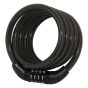 Combination lock with cable