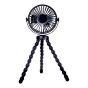 4" compact DC Fan - Flexible Tripod - 3 Speeds - Black