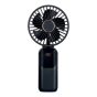 Ventilateur de bureau, 2 po, USB, 1200 mAh, noir mat/lustré