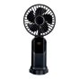 Ventilateur de bureau, 2 po, USB, 1200 mAh, noir mat/lustré