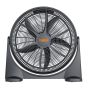 20" Heavy-Duty Floor Fan - 3 Speeds - Matte Black