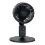 3D Air Circulation Fan - 8" - Remote Control - 3-Speed - Black