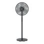 Stand Fan - 16" - Remote Control - 9-Speed - Black