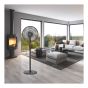 Stand Fan - 16" - Remote Control - 9-Speed - Black