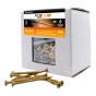 Vis structurales, #9 x 2 1/2", double action, tan, 100/pqt