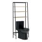 Over-the-Toilet Shelf - 26" x 61 3/4" x 11" - Black