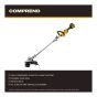Taille-bordure sans fil, 20 V, pliable, coupe 13"