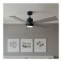 Ventilateur de plafond, 52", DEL intégrée 20 W, noir mat