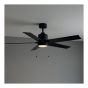 Ventilateur de plafond, 52", DEL intégrée 20 W, noir mat