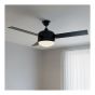 Ventilateur de plafond, 48", 3 pales, 7 vitesses, noir mat