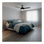 Ventilateur de plafond, 48", 3 pales, 7 vitesses, noir mat