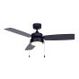 Ventilateur de plafond, 42", 7 vitesses, DEL 18 W, noir mat