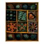 Assorted Christmas Ornament Set - Green and Gold - 45/Pkg