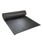 Tapis de stalle en caoutchouc, 72" x 39,4', noir mat