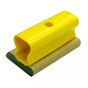 Bloc à poncer, 4" x 2 3/8", polypropylène, jaune