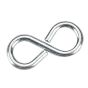 Closed "S" hook - 8 mm x 1 1/8 in x 2.5 mm