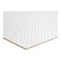 Panneau HDF, 4,8 mm x 4' x 8', perforé, blanc