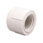 Bouchon femelle fileté, 1 1/4", blanc