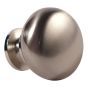 Bouton contemporain en métal Buffalo, nickel brossé, 10/pqt, 32 mm