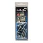 WallDriller Zinc #8L  (+ Screws) Anchors (4)