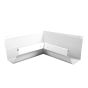 Gutter Interior Corner - Galvanized Steel - White
