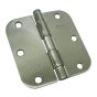 Door Hinge - Brushed Nickel - 3 1/2" x 3 1/2" - 2/Pkg