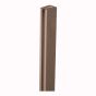PVC Finishing Trim Moulding - Dark Brown - 1 1/4" x 3/4" x 98"