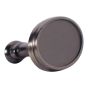 Bouton transitionnel en métal Mascouche, nickel antique, 25 x 39 mm