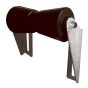 Keel Roller with Brackets – Black - 8"