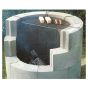 Grille de cuisson BBQ, 24", noir