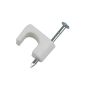 Broches pour câble de faible tension, 1/4", blanc, 25/pqt