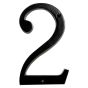 Heritage House Number 2 - 4" - Matte Black