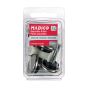 Adjustable Glides with Cushioned Steel Base - Nickel - 27 mm x 25.4 mm - 4/Pkg