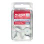 Nail-On Glides with Polypropylene Base - White - 5/8" - 4/Pkg