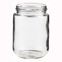 Round glass jar